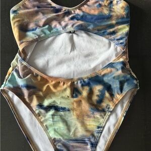 Missguided Colorful Cutout Swimsuit